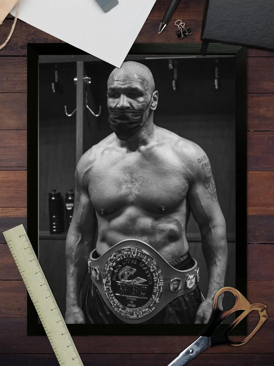 Художественный постер Roy Jones jr на холсте