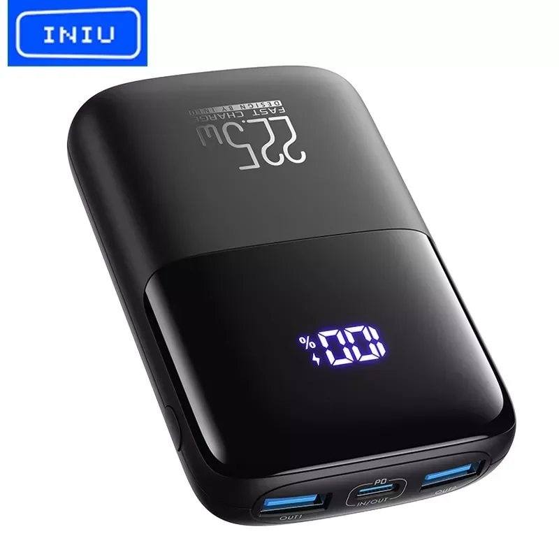

Bank 22.5W PD Fast Charging Portable Charger with Phone Holder USB C 10000mAh External Battery Pack 13 12