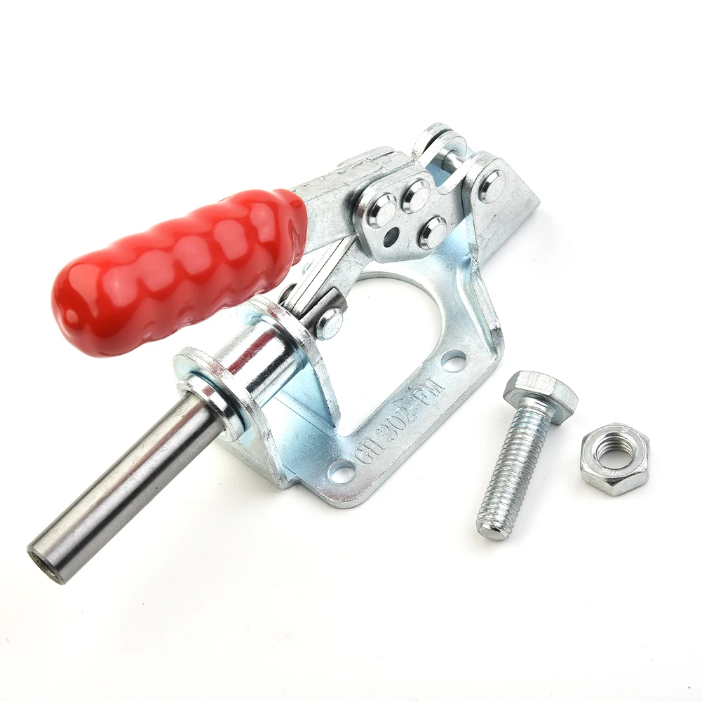 

1pc Toggle Clamp 300 Lbs/136 Kg GH-302FM Iron Quick Release Toggle Clamp Push Pull Type Hand Tool Welding Mold Tools