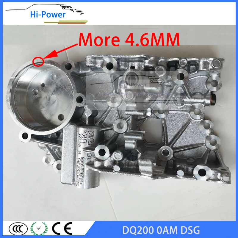 DQ200 DSG 0AM 0AM325066R Auto Transmission Accumulator Housing Thick More Than 4.6MM for Audi VW 7-Speed  0AM325066C 0AM325066AC