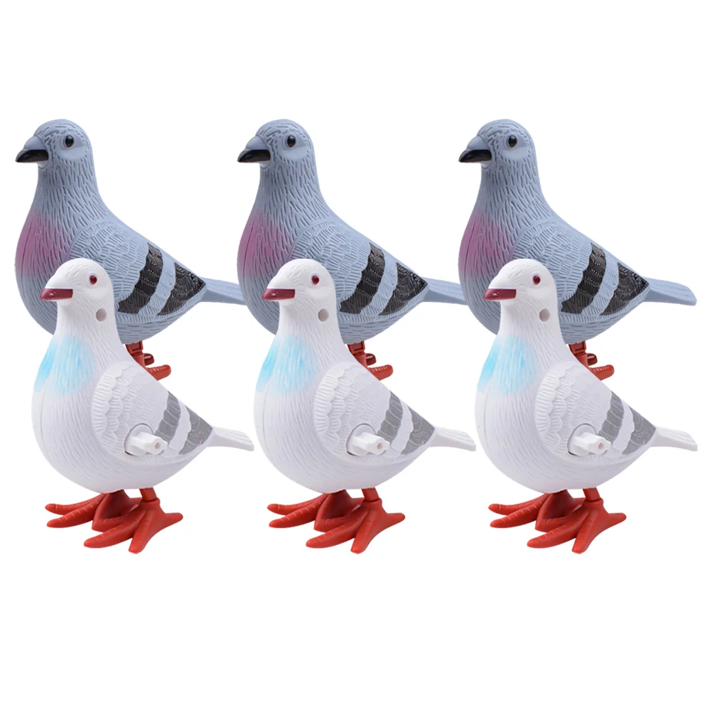 

6pcs Premium Funny Wind Up Toys For Kids Wind Up Pigeon Pigeons Toys Wind Up Toys For Toddlers 1-3 Wind Up Pigeons for Festival