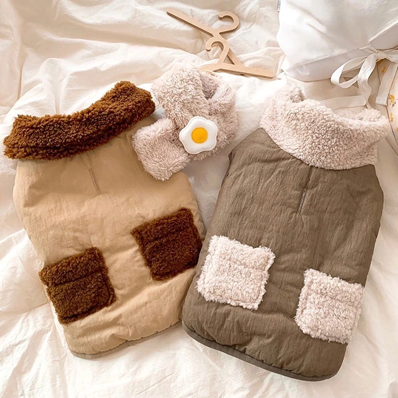 

Зимнее пальто для собак, куртка с шарфом, женская одежда, одежда для щенков, йорки, померанский пудель, Бишон, одежда для собак