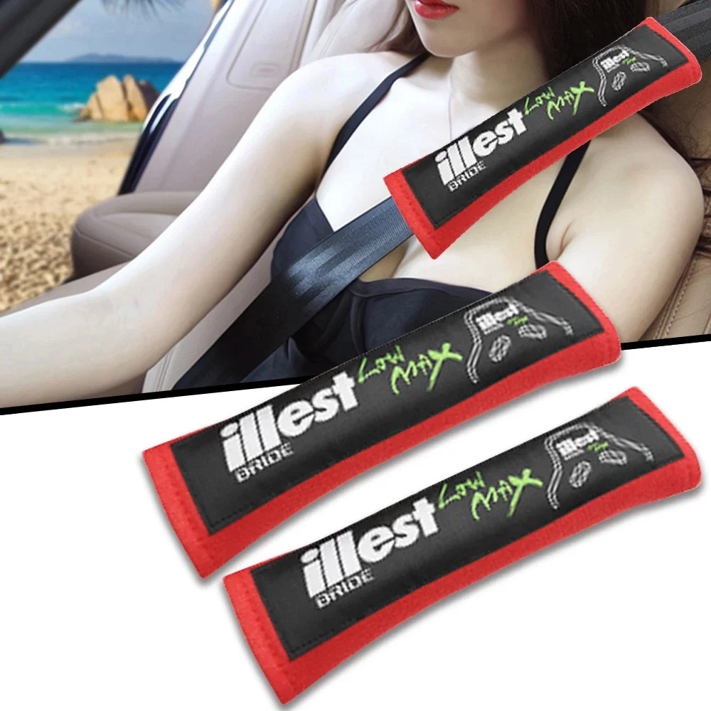 JDM Style ILLEST BRIDE Хлопок для автогонок 1 пара автомобильных ремней накладки на