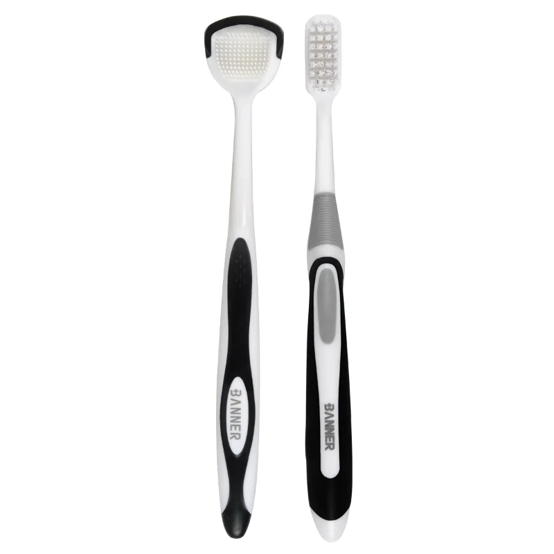 

Creative Tongue Scraper Toothbrush Scraping Fur Bad Breath Brush Dual-use Adult Soft-haired
