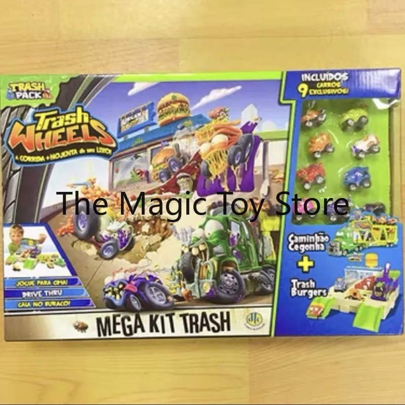 Фото Оригинальный коллекционный игровой набор The Grossery Gang Burger Shop Track Monster Mini Vehicle с фигуркой и моделью для настольного декора №4