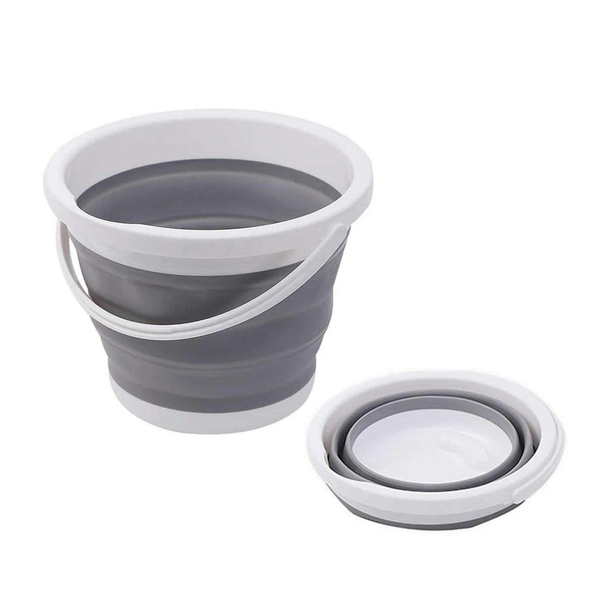 

10L/5L/3 Silicone Collapsible Bucket Portable Folding Bucket Lid Car Washing Bucket Children Outdoor Fishing Travel Home Storage