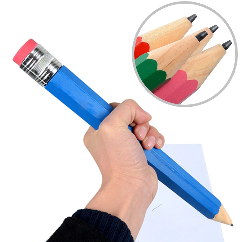 Prop Giant Student Pencil Random Wooden Artist Pencil Children 35cm Painter Color Performance Stationery Large Toy Big Novelty