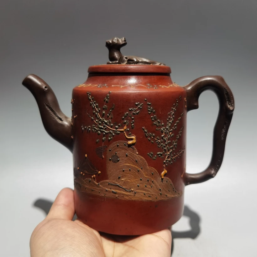 

Китайский исинский чайник из красной глины Chen Mingyuan 500 куб. См