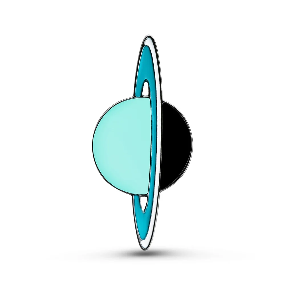 

Classic Uranus Enamel Pin Fashion Exquisite Metal Brooch Astronomy Solar System Science Badge Party Gift Jewelry Collection