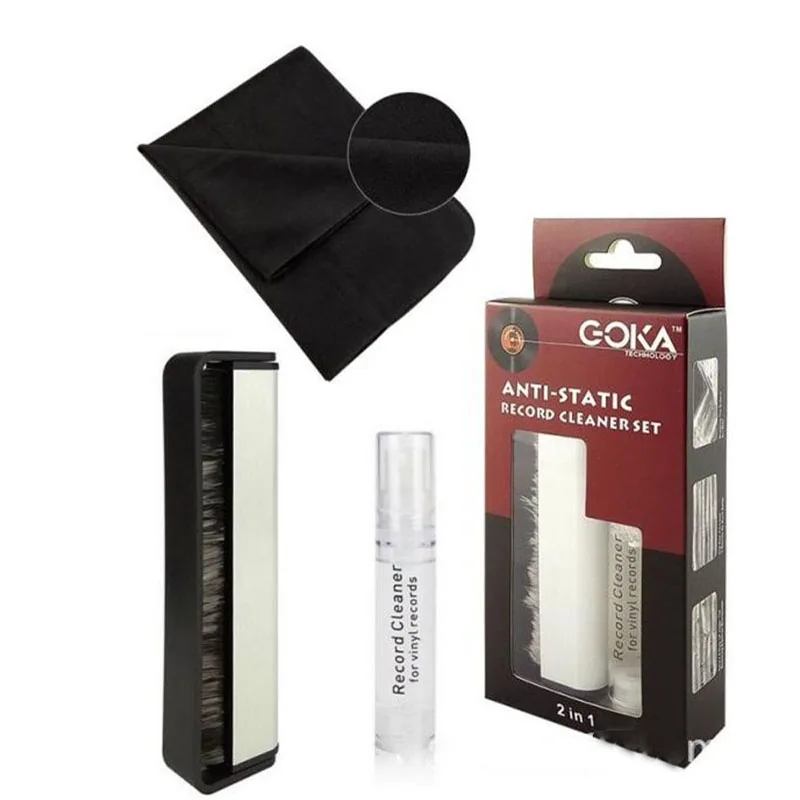 

Проигрыватель для чистки виниловых пластинок LP 3 в 1, набор для чистки, Антистатическая щетка, ткань для моющего средства, для CD-проигрывател...