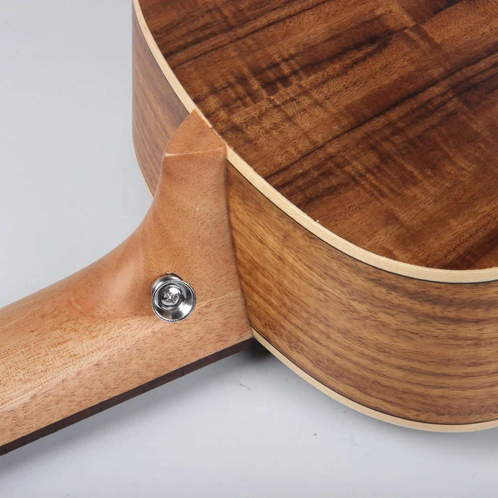 Оригинальные матовые 4-струнные 26-дюймовые тенор Электрический Укулеле KOA Body