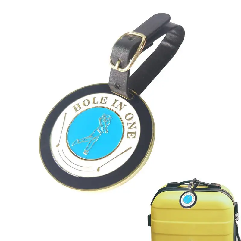 

Round Sport Luggage Tag Baggage Handbag School Suitcase Instrument Tag Label Golf Chips Luggage Identifier Suitcase ID Tag With