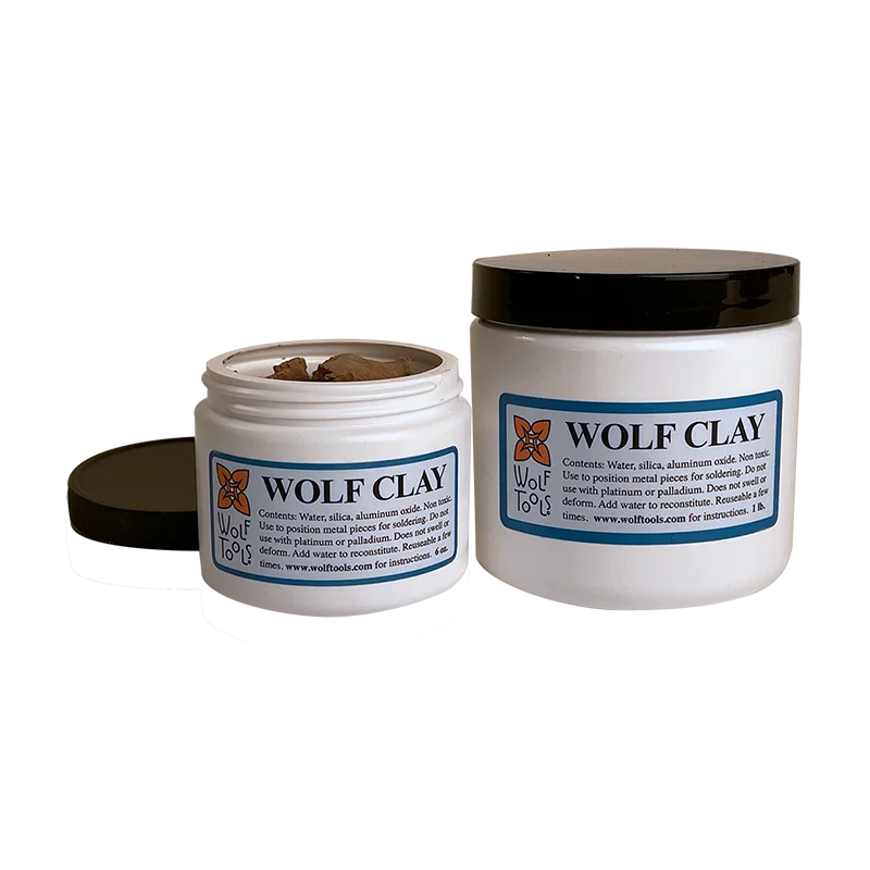 Фото Нетоксичная многоразовая нерезинизирующаяся паяльная глина Wolf, 6 унций, для фиксации металла при пайке и плавке, сделано в США №3