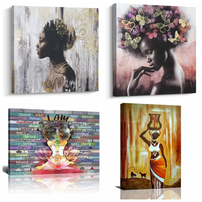 Сексуальная афроамериканская женщина Черная Королева Корона Ретро красота