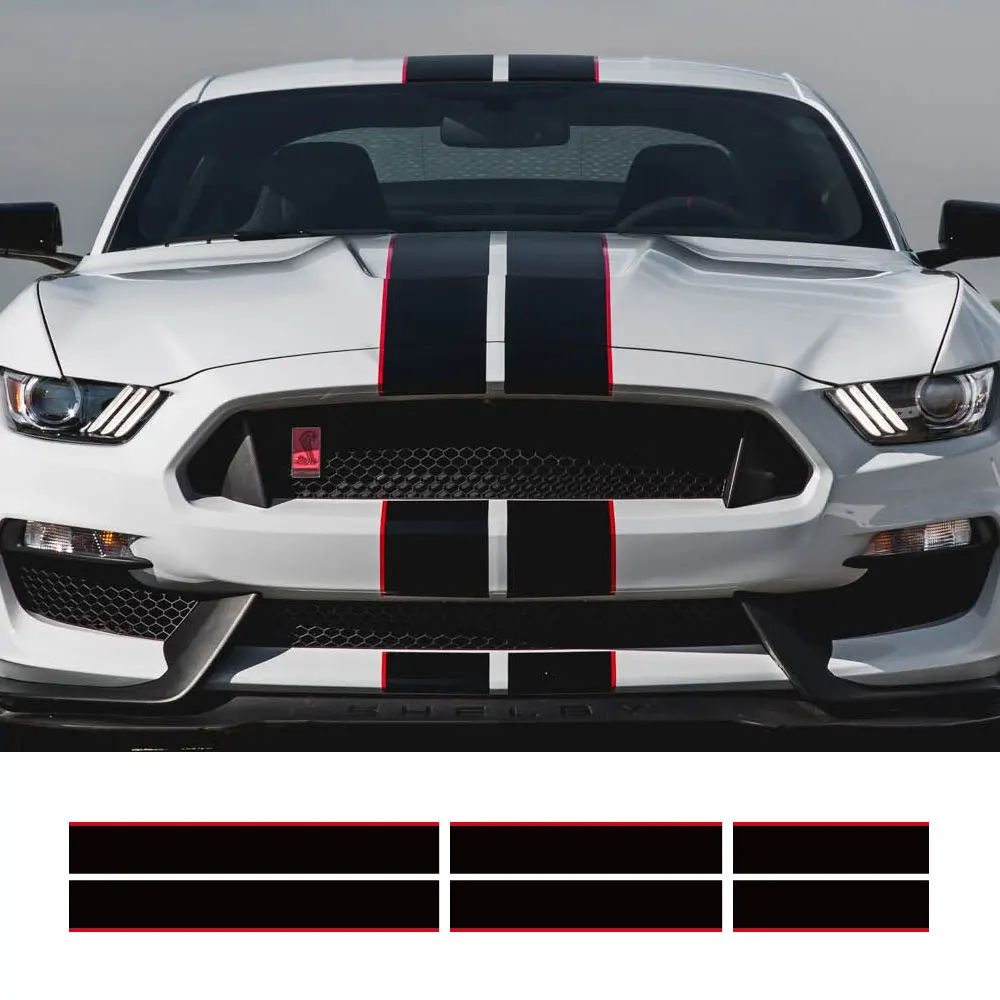 

Наклейки для автомобиля Ford Mustang GT500 GT350 GT, 3 шт.