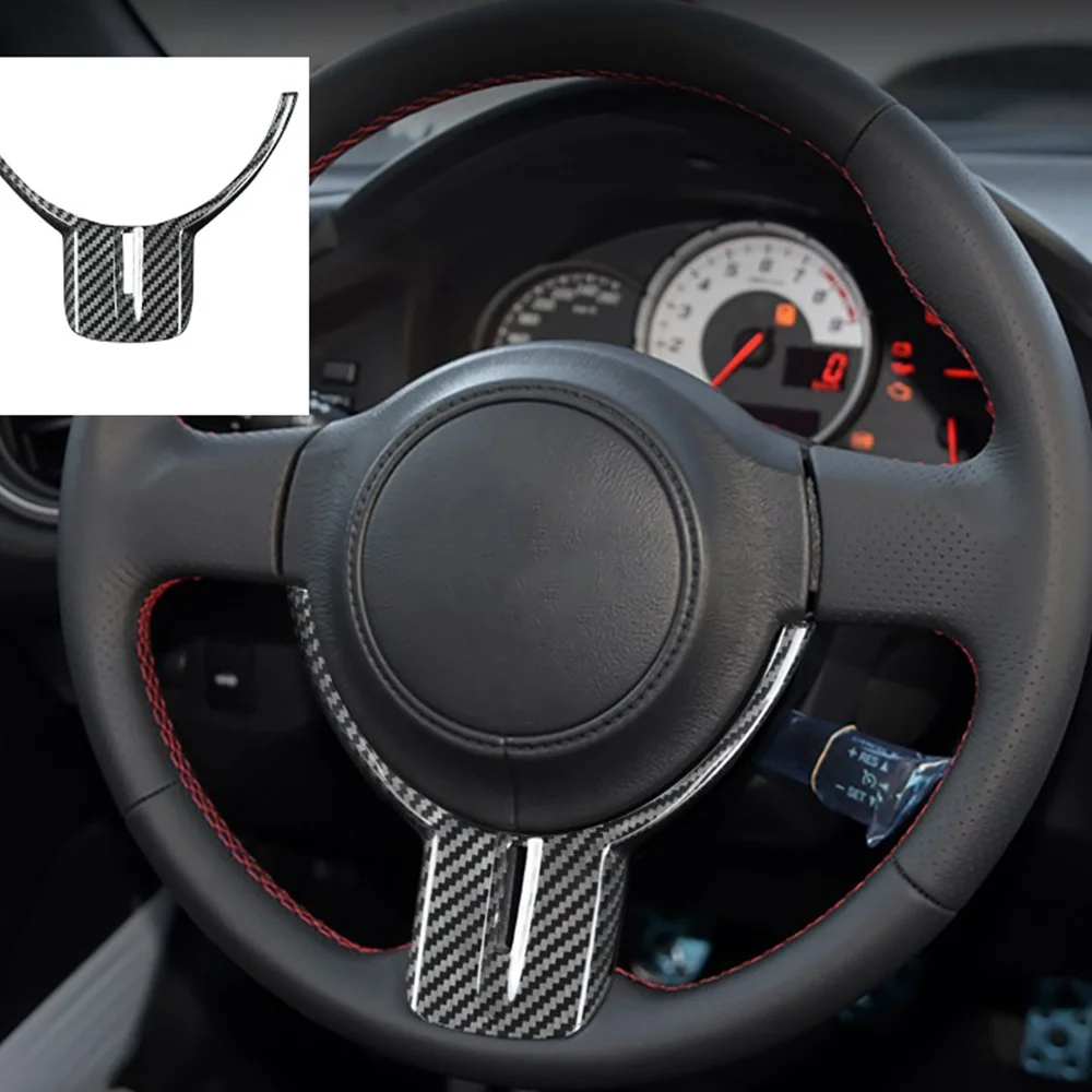 

for Subaru BRZ Toyota GT86 Carbon Fiber Steering Wheel Frame Panel Cover Trim