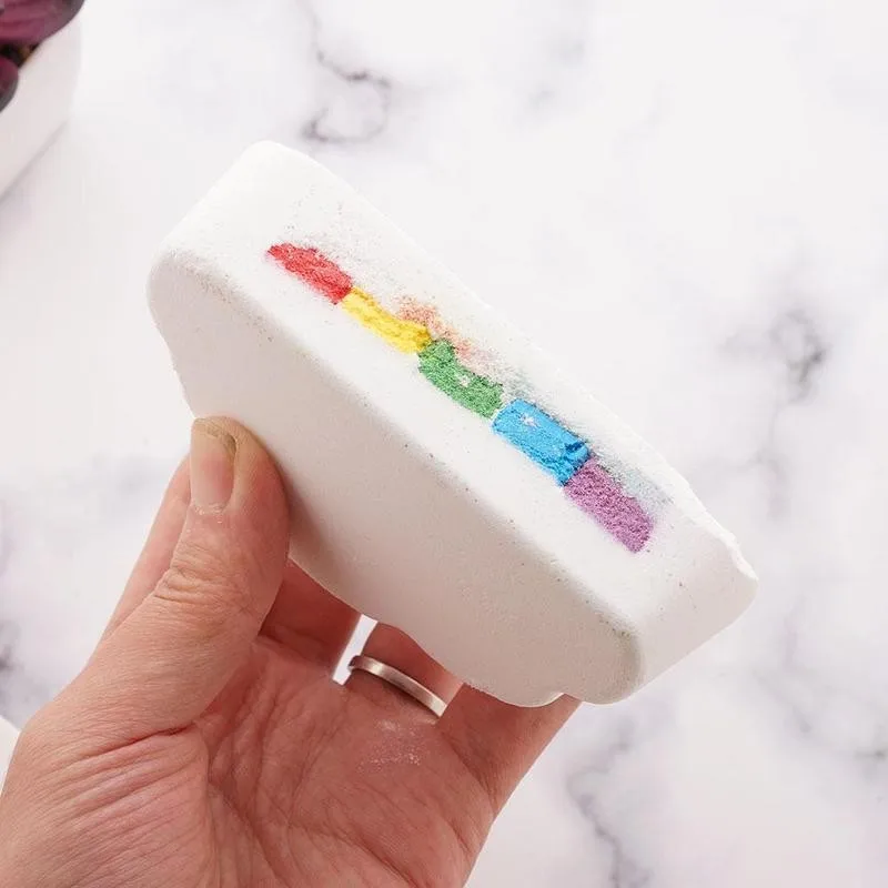 110 г Радужная соль для ванны натуральная ухода за кожей отшелушивающие