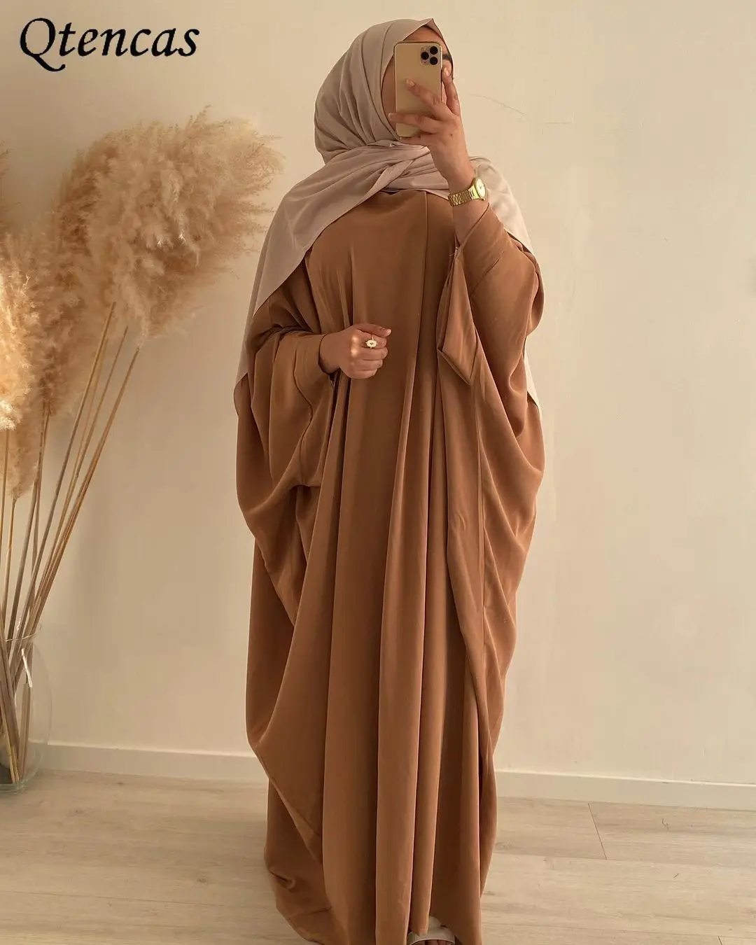 Рамадан летучая мышь цельный абайя для молитв Дубай Нида мусульманский хиджаб