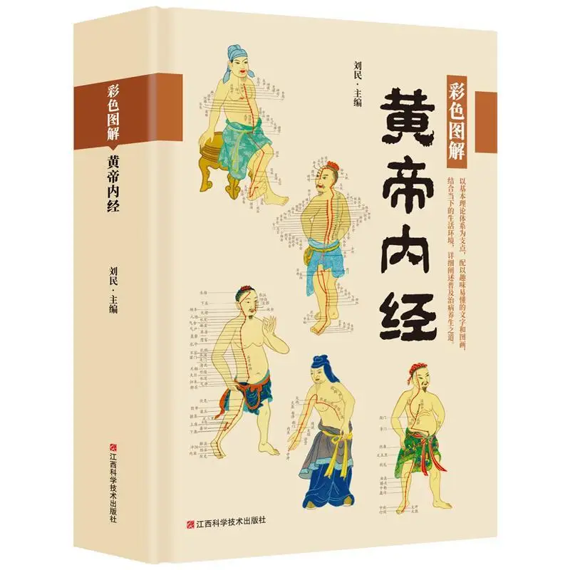 

Книжка для здоровья внутренней медицины Huang Di нелицзин желтый император Canon китайская медицина Базовая теория медицинские книжки