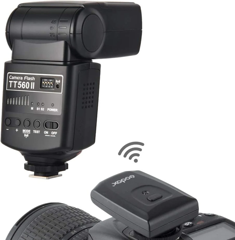 Фото Вспышка Godox TT560II беспроводная, 433 МГц, GN38 №3