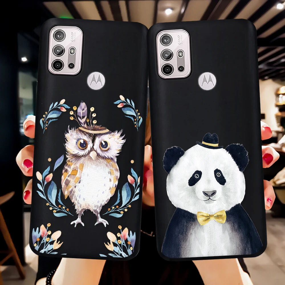 

Animal Owl Panda Case for Motorola Moto G8 G9 E7 E6 Power Plus Play E20 E30 G50 5G G60S G60 G100 G10 G30 G20 Cover Fundas