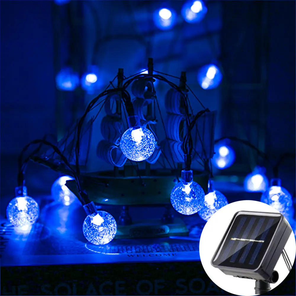 

Солнечные гирлянды LED, теплый свет, 5 метров, 20 светодиодов