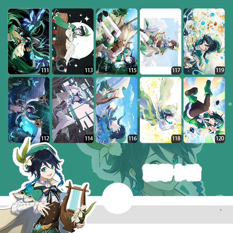 

Venti игрушечная наклейка аниме геншин ударные «сделай сам» наклейки на карты кавайные игрушки хобби собирать граффити «сделай сам» наклейка на автобус карточку Декор подарок