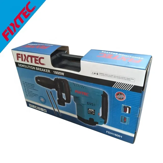Электрический молоток для сноса SDS-Max с двигателем FIXTEC 14 0 А регулируемой