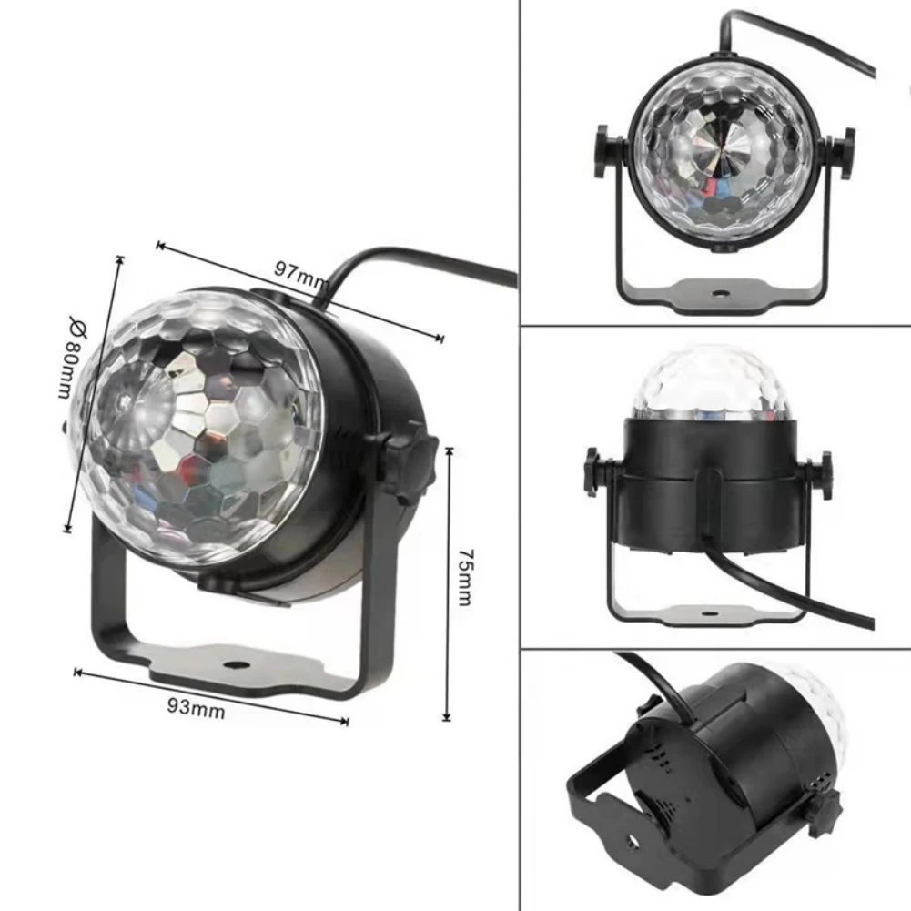 

LED Ball Stage Light 5V/USB/interface Dynamic Strobe For Weddings Discos LED Voice-activated Ball Stage Lighting
