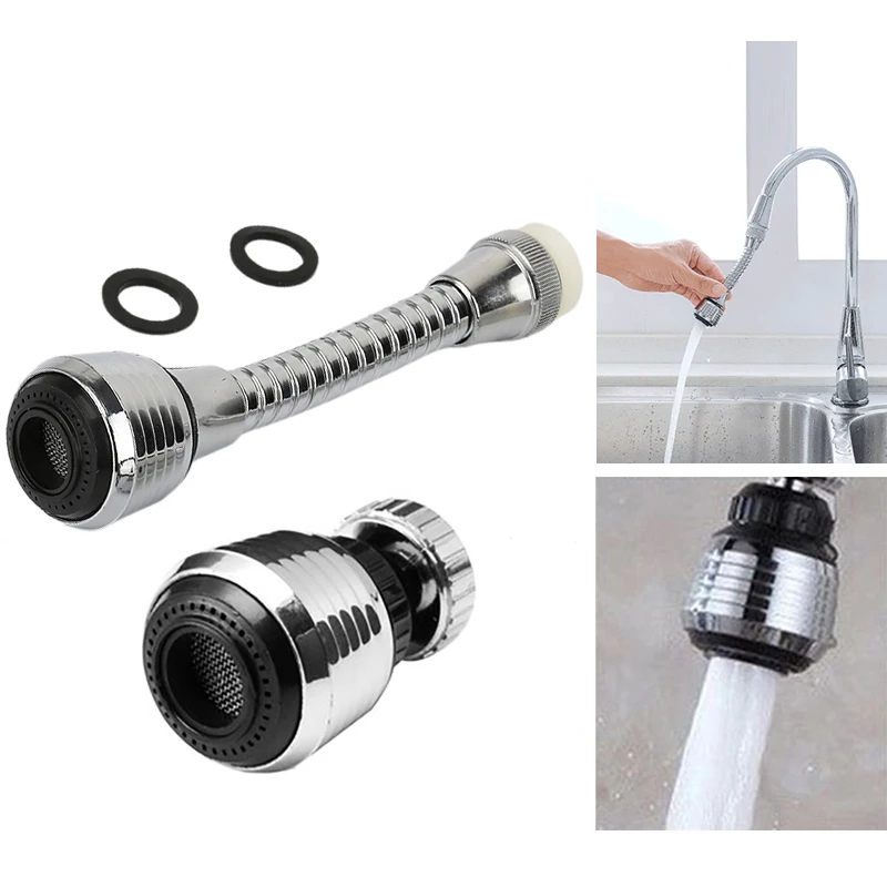 

Rotary Faucet Aerator Adjustable Dual Mode Sprayer Filter Diffuser Dual Mode Water Saving Nozzle Faucet Extenders 360 Degree New