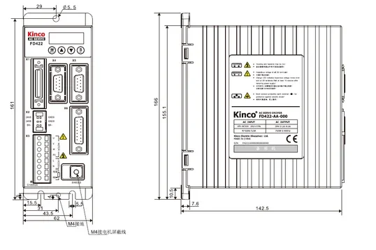 Гарантия на управление направлением импульса Kinco Buke FD422-AA-000 Servo Drives 18 месяцев