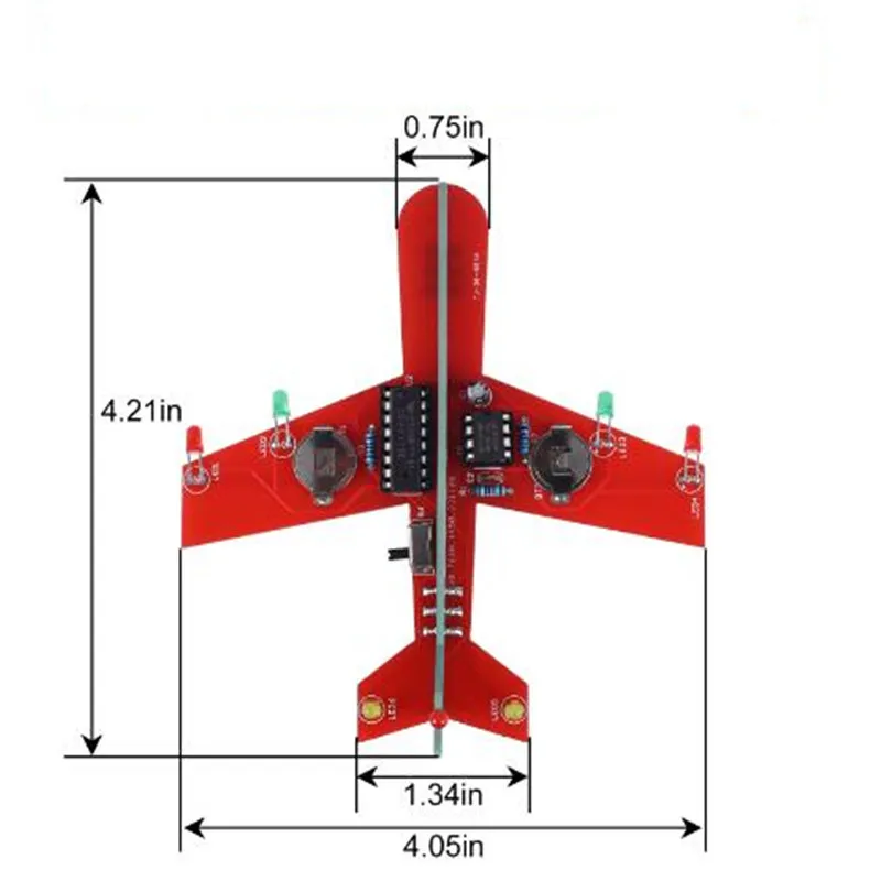 Электронный комплект самолета сделай сам светодиодное мигание имитирующий