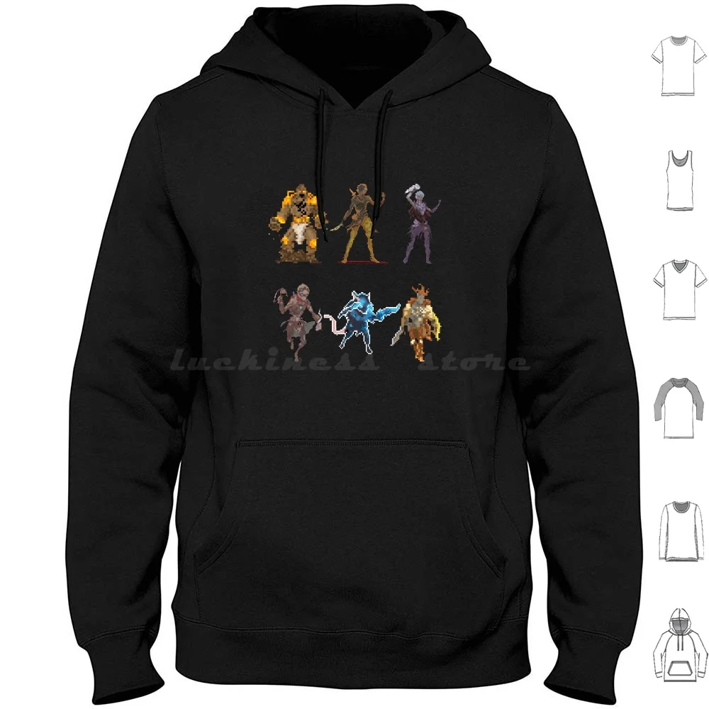 Худи с длинным рукавом для настольных игр принтом пикселей