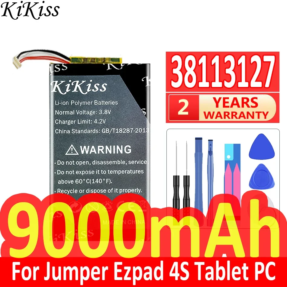 

Мощная батарея 9000 мАч KiKiss 38113127 (5 линий) для Jumper Ezpad 4S Tablet