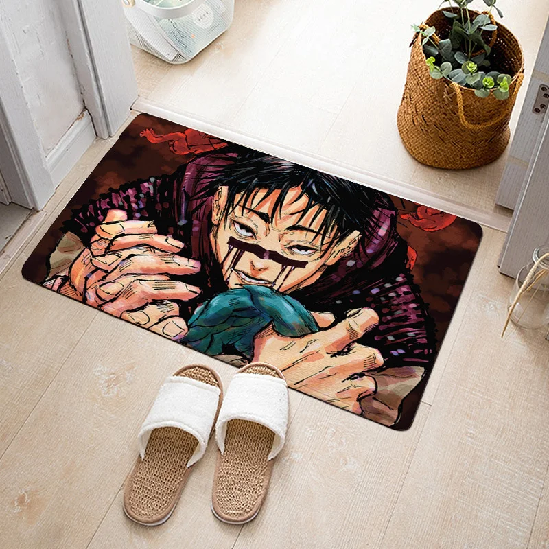

Mat Living Room Bathroom Carpet Soft Washable Printed Rug Coffee table Jujutsu Kaisen Anime Room Carpets Lounge Rug Area Rugs