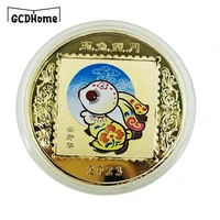 2023 chinese rabbit collectible coins lucky twelve zodiac gold coin vintage collection souvenir new year decorative gift