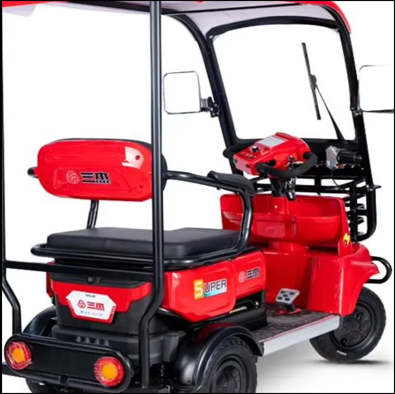 Новый электрический четырехколесный с держателем для мобильного телефона