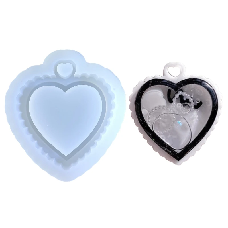 

Silicone Keychain Moulds Pendant Moulds DIY Candy Crafts Moulds Handmade Gadget Keychain Decoration 2 Shapes to Choose