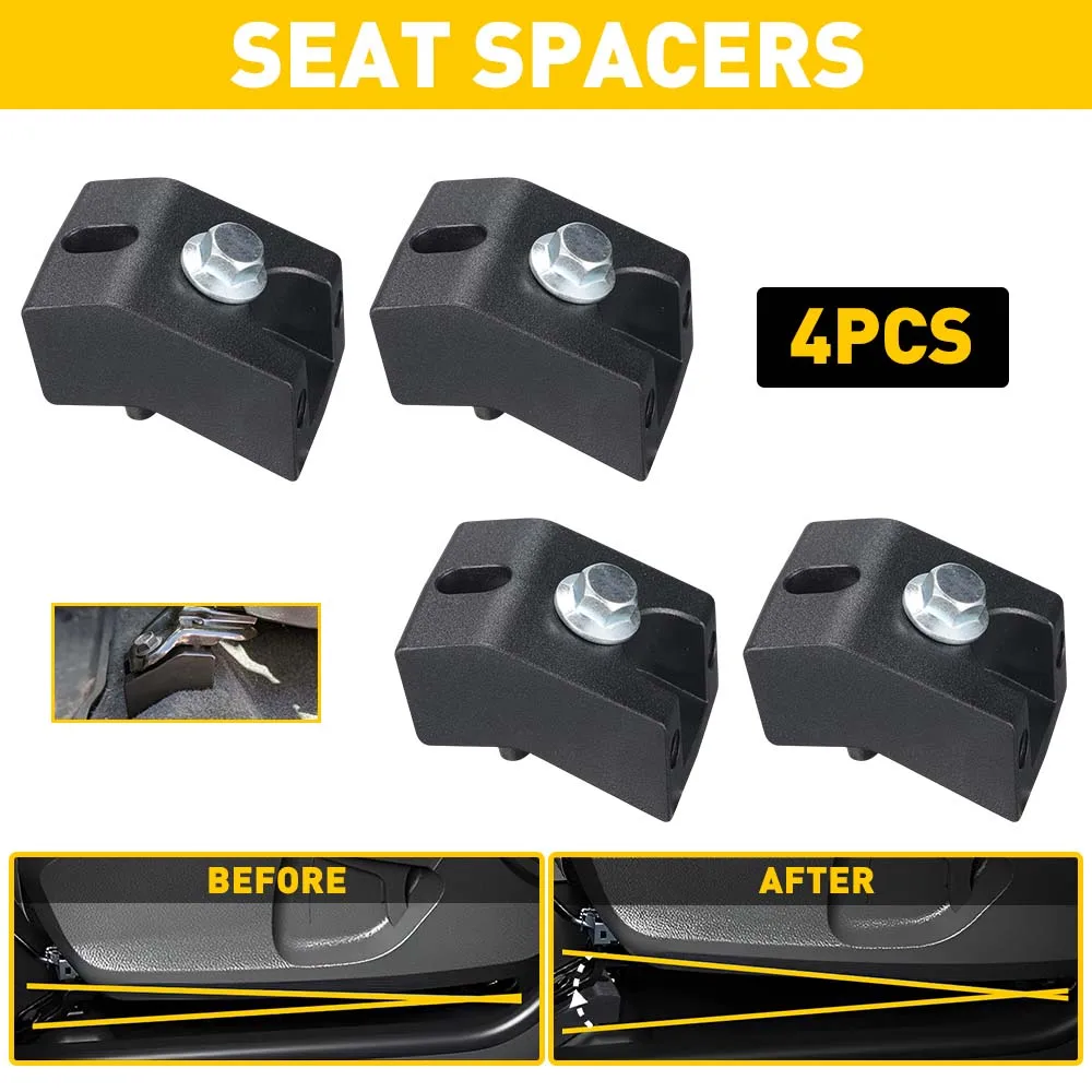 

4 шт. для Toyota 4Runner Tacoma 2005 2006-2017 2018 2019 2020 2021 2022 автомобильные аксессуары, проставки для сидений, домкраты, подъемный комплект, черный