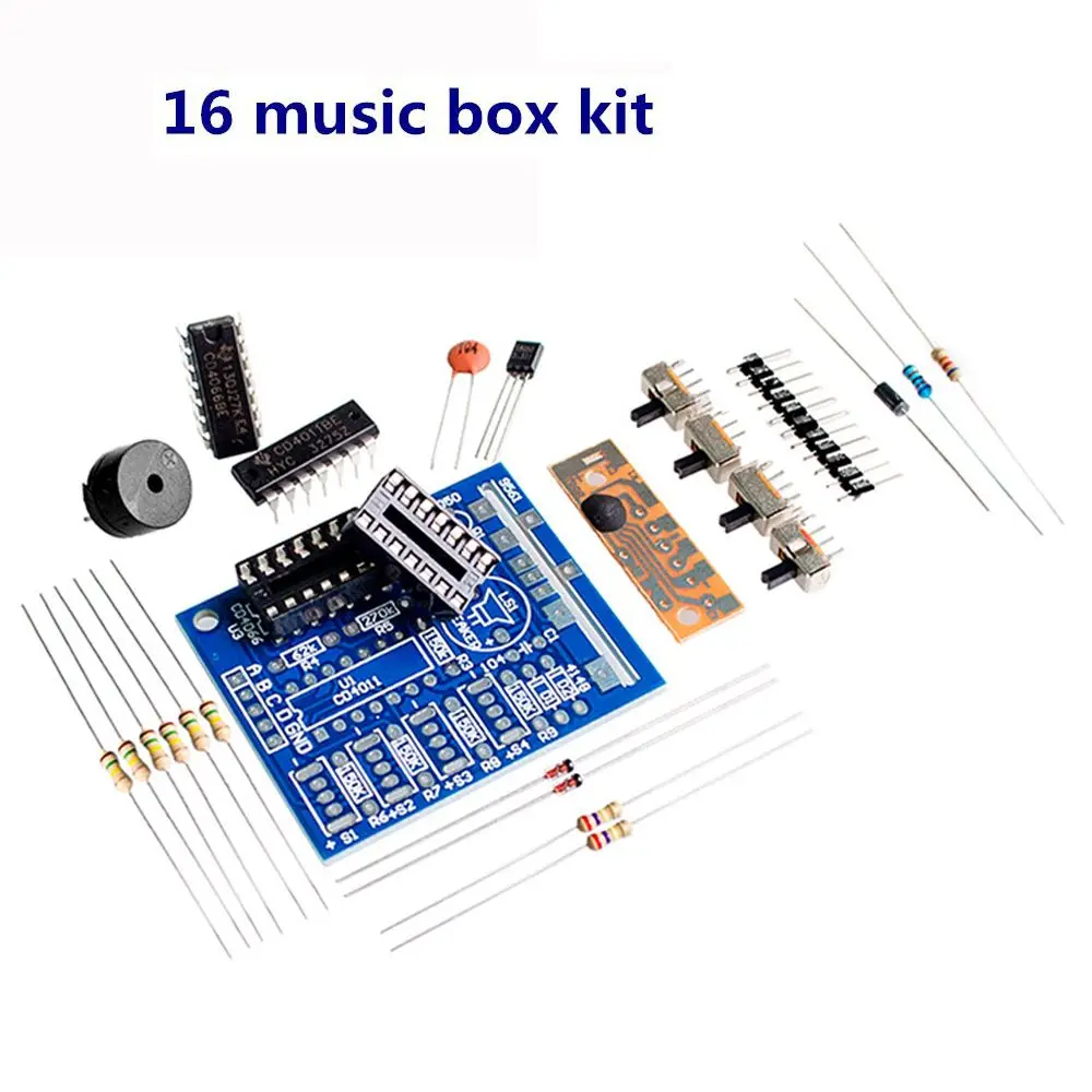 

16-Tone Board Components Accessory Electronic Parts DIY Kits 16 Music Box Sound Box