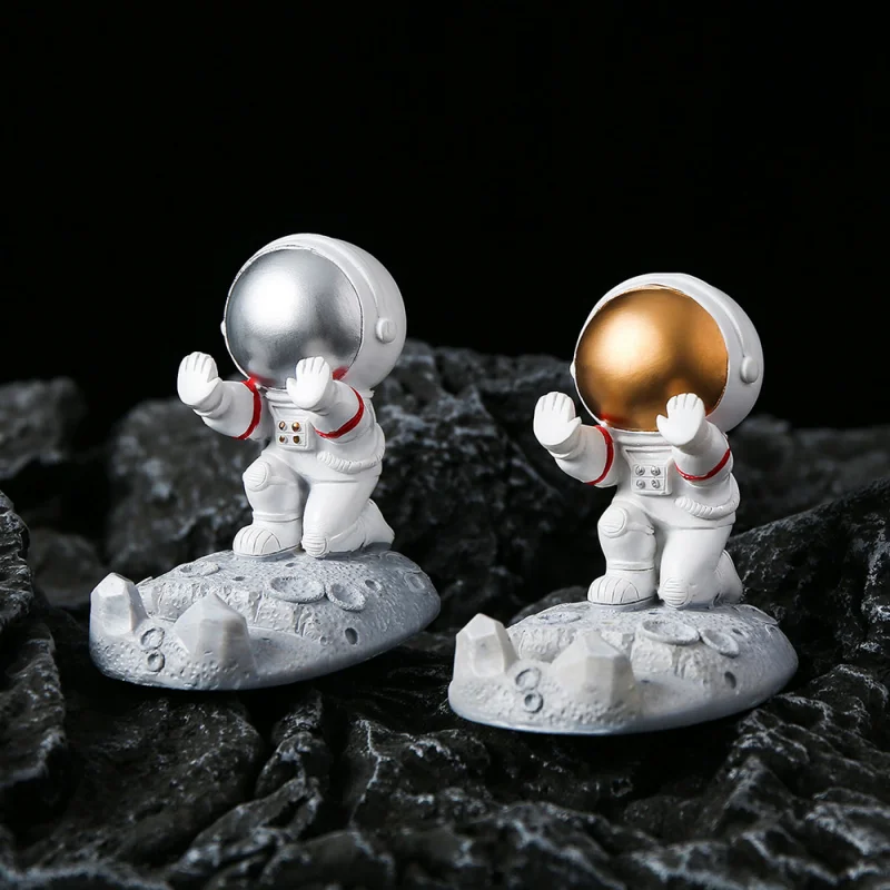 Милые 3D астронавты из смолы украшения держатель-подставка кронштейн космонавта