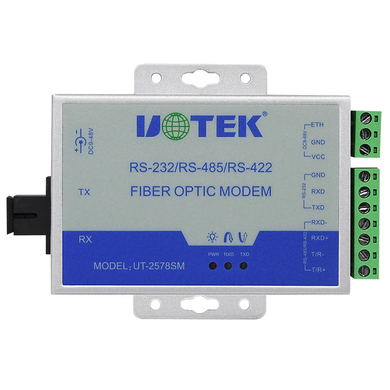 Фото Оптоволоконный трансивер UOTEK RS232 RS485 RS422 20 км Порт SC RS-232 RS-485 RS-422 в оптоволоконный преобразователь UT-2577SM UT-2578SM №1