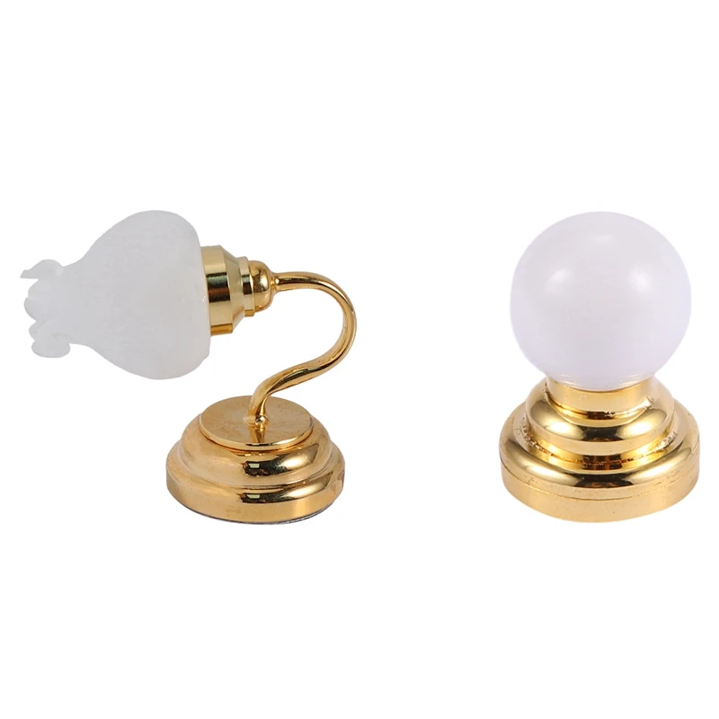 

2PCS Floral Metal LED Model Applies With Globe White Ceiling LED Light Lighting Lamp With Battery