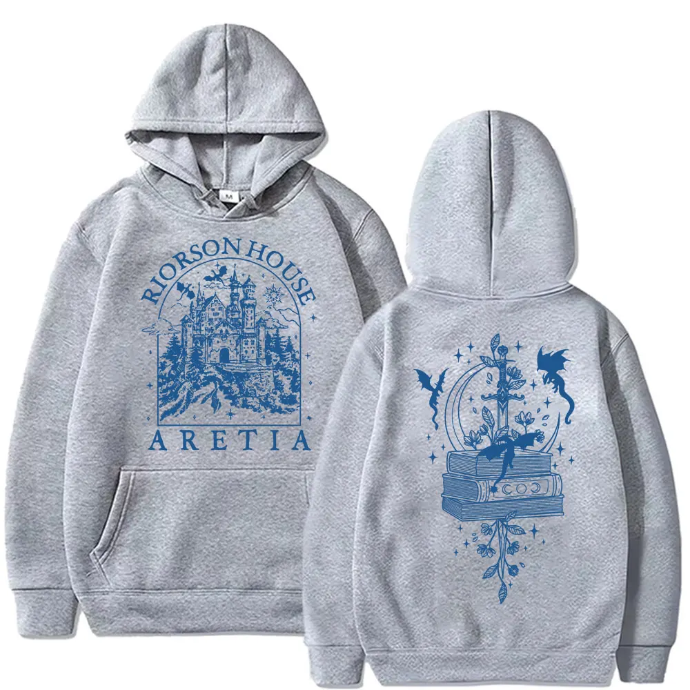 Фото Basgiath War College Riorson House Hoodie Fourth Wing Dragon Rider Fashion Sportwear Men Women Oversized Fleece Casual Pullover №3