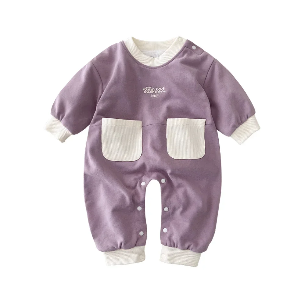 Детская одежда простой комбинезон с большими карманами детский хлопковый модный