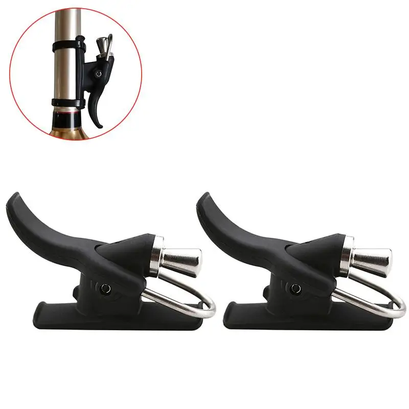 

2pcs Breakaway-Cannon Marine Fishing Launch Gun Clamp Thumb Button Surfing Trigger Barrel Clip Stainless Steel Fishing Tools