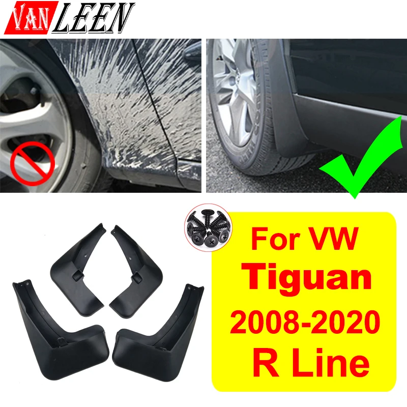 

4 шт., Автомобильные Брызговики для Volkswagen R Line VW Tiguan 2020 2019 2018 2008-2017