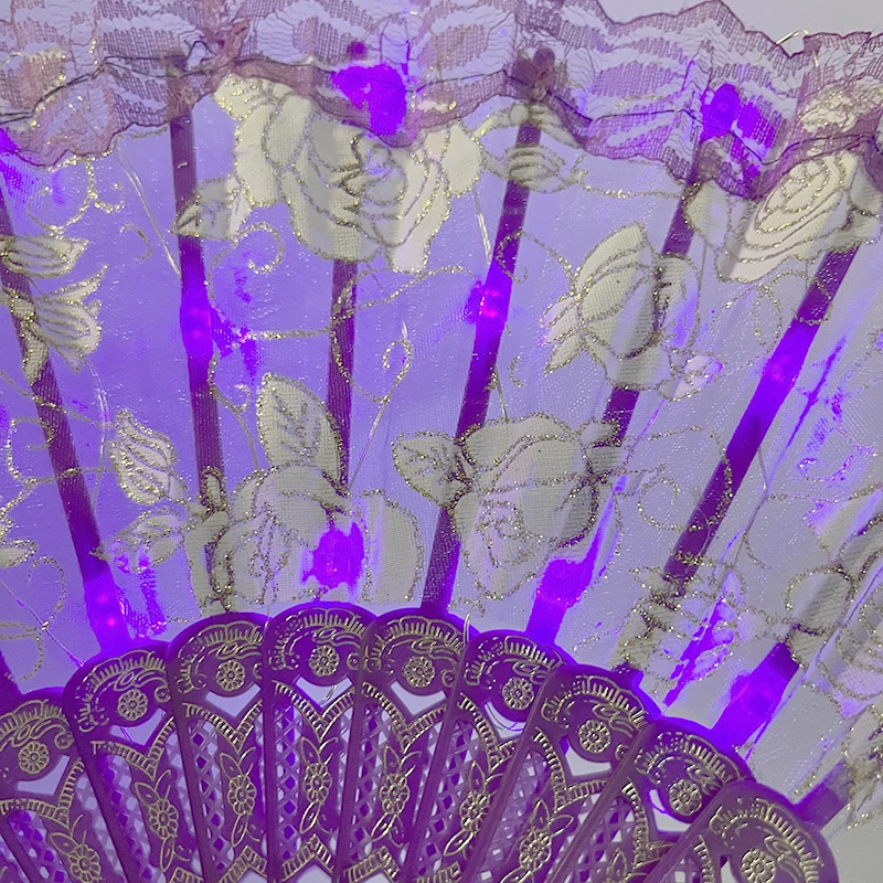 Ручной веер со светодиодной подсветкой