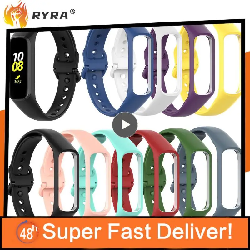 

Fitness Tracke Watch Strap Soft Silicone Strap Replacement Smart Bracelet Band Strap Colorful Wristband Accessories Smart Band