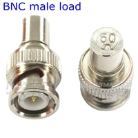 bnc male load plug connector coaxial brass resistor terminator dummy bnc male loads impedance 50 ohm connector adapter for cctv